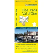 Oise, Paris, Val-dOise - Michelin Local Map 305