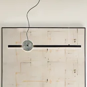 Viokef LED-visoka svetilka Anais, črna/zelena, dolžina 100 cm, umetni kamen - Dnevna soba/jedilnica - Sodobni - zelena, črna - Kovina