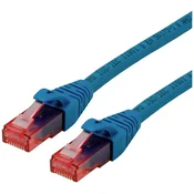 ROLINE Roline 21.15.2544 RJ45 omrežni kabel\, Patch kabel CAT 6 U/UTP 1.50 m modra 1 kos, (20420653)