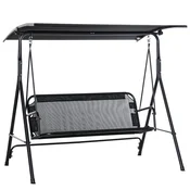 Homestar Vrtna gugalnica za 2 osebi 172x110x155 cm črna