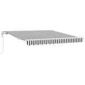 Vidaxl Avtomatsko zložljiva tenda antracit in bela 300x250 cm