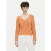 Pepe Jeans Pulover Olya PL702288 Oranžna Regular Fit