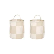 Tekstilne košare v kompletu 2 ks o 18x22 cm Chess – OYOY Living Design