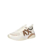ARMANI EXCHANGE Nizke superge rjava/off-bela