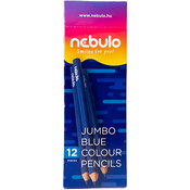 Nebulo: Modri trikotni Jumbo barvni svinčnik 1 kos