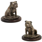 shumee Staffordshire Bull Terrier, Staffik, Staffi - kipec psa, figurica na belem podstavku, pokal za razstavo psov znamke Art-Dog