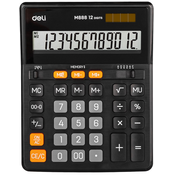Kalkulator Deli Core - EM888, 12 dgt, crni
