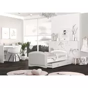 Deciji tapacirani krevet MEGI - beli - 180x80 cm