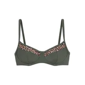 LASCANA Bikini zgornji del bež/rjava/oliva
