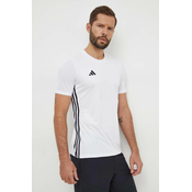 Kratka majica za vadbo adidas Performance Tabela 23 bela barva