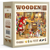 WOODEN CITY Lesena sestavljanka Božičkova delavnica 1010 kosov