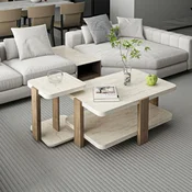 Hanah Home klub sto Via 20454, 40,9 cm, travertin / Rahle