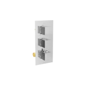Mexen Cube termostatska kopalna in tuš baterija s 3 izhodi, krom - 77503-00