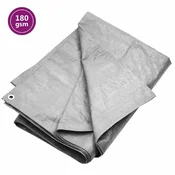 Vidaxl Ponjava 180 g/m2 8x8 m siva HDPE