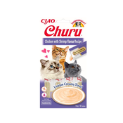 INABA Churu za macke - Piletina i škampi 4x14g