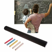 Samolepilna tabla za krede 45x200cm + 5 kred AKCIJA