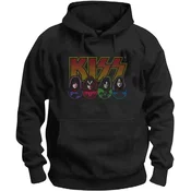 Kiss Kapuco Logo, Faces & Icons Black 2XL (Kot novo)