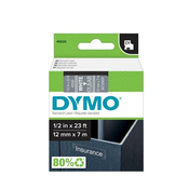 DYMO Traka za oznacavanje D1 DYMO 45020 boja trake: prozirna boja natpisa: bijela 12 mm 7 m