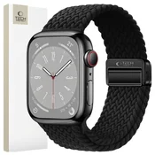 Pašček Nylonmag za Apple Watch 8 / 9 / 10 / 11 / SE / Ultra (44 / 45 / 46 / 49 mm), črna, Tech-Protect