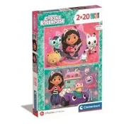 Puzzle Gabbys Dollhouse 2 X 20, Clementoni 24802