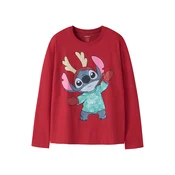NAME IT Majica NKFSyra Stitch mornarska/turkizna/svetlo roza/brusnica