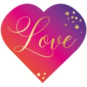 Party serviete Love z motivom srca, 10 kos