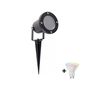 LED RGBW prigušiva spoljašnja lampa BLAKE 1xGU10/6W/230V IP65 + daljinski upravljac