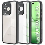 GS Ovitek za Honor 600 Lite Fusion Hybrid, prozoren s črnim okvirjem
