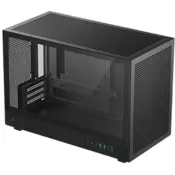 Računalniško ohišje DeepCool CH260 WOOD, Micro-ATX, kaljeno steklo, črno - R-CH260-BKNWM0-G-1