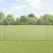 Zavareno žicano ogradivanje s bodljama 25 x 1,6 m Srebrna Mreža