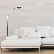 Steinhauer LED-stoječa svetilka Ringlux v barvi jekla, kovina, 2.700 K, dimmer - Dnevna soba/jedilnica - Sodobni - jeklo