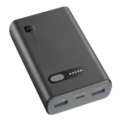CellularLine FAST prijenosna baterija, 10.000 mAh, crna