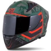 Integralna motociklisticka kaciga Cassida Aero ATCK camo zelena-crna-siva-narancasta