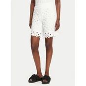 Max Mara Beachwear Kratke hlače iz tkanine Bchuguale 2616781039 Bela Regular Fit