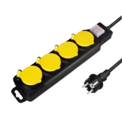 Logilink produžni kabl outdoor 4 mesta, prekidac, 1.5m, IP44, crna