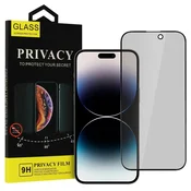 MG Privacy Glass zaščitno steklo za iPhone 15 Pro, črno
