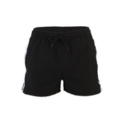 Calvin Klein Swimwear Kratke kopalne hlače črna/bela