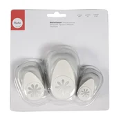 Rayher. Set luknjačev, Rožice, 1,6cm+2,54cm+3,81cm, set 3