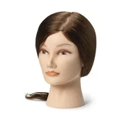 BraveHead Female Mannequin Head 100% Human Hair 35 - 40 cm
