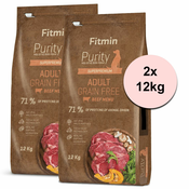 Fitmin Purity Adult Beef Grain Free 2x12 kg