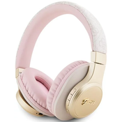 Guess Bluetooth on-ear headphones pink 4G Script (GUBH604GEMP)