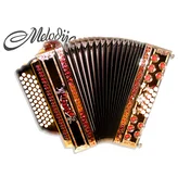 Melodija diatonična harmonika 38cm 37+11 Super Dural, A MANO basi