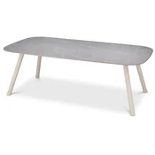 Casa Padrino luxury garden table gray/sand 220 x 120 x H. 75.5 cm - Rectangular garden dining table with ceramic table top - Garden & patio furniture - Luxury outdoor furniture