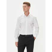 HUGO Srajca Koey 50544922 Bela Slim Fit