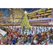 BlueBird - Puzzle Božično drsanje - 1 000 kosov