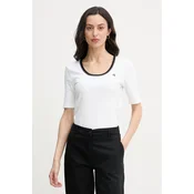 Calvin Klein Jeans Majica LV047F247G Bela Slim Fit
