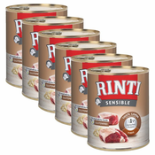 Konzerva RINTI SENSIBLE jagnjetina & riž 6 x 800 g