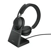 Jabra Evolve2 65 Stereo UC + charging station + Link 380 USB-A black