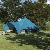 vidaXL vidaXL Teepee šotor s streho Modra in siva 600 x 600 x 347 cm, (5000091101)