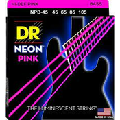 Set strun za električno bas kitaro Neon Pink NPB-45 DR Strings